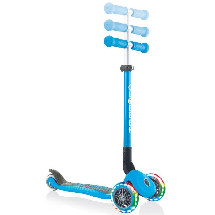 Самокат Globber Primo Foldable Lights Led голубой (432-101-2) изображение 3