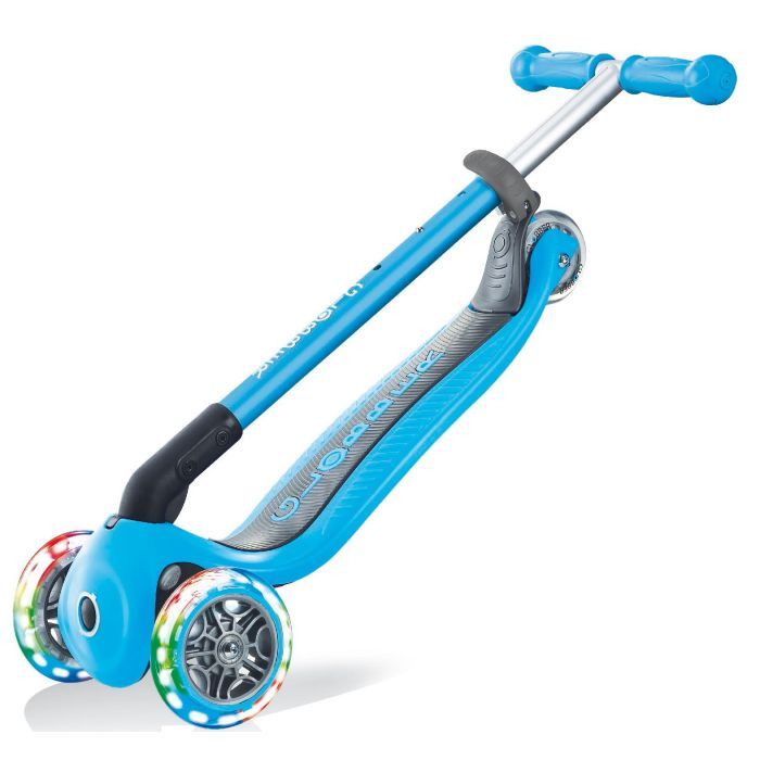 Самокат Globber Primo Foldable Lights Led голубой (432-101-2) изображение 6