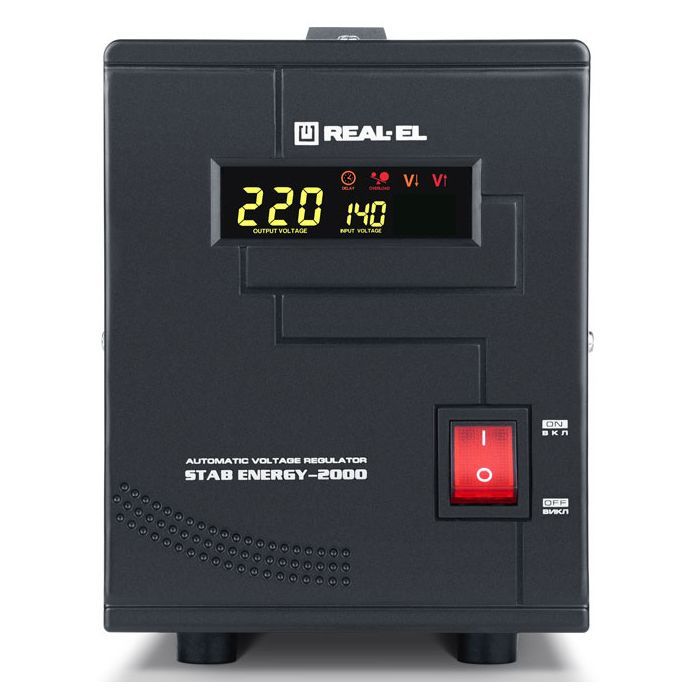 Стабилизатор REAL-EL STAB ENERGY-2000 (EL122400013) изображение 2