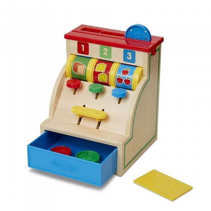 Розвиваюча іграшка Melissa&Doug Перший дерев'яний касовий аппарат (MD3378) зображення 2
