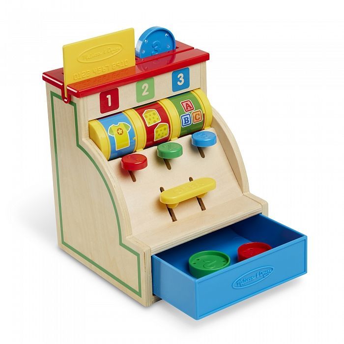 Розвиваюча іграшка Melissa&Doug Перший дерев'яний касовий аппарат (MD3378) зображення 4