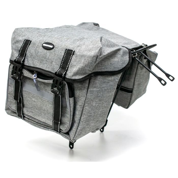Велосумка на багажник Bravvos F-091-2 35x28x14 cm Grey (BIB-030) изображение 2