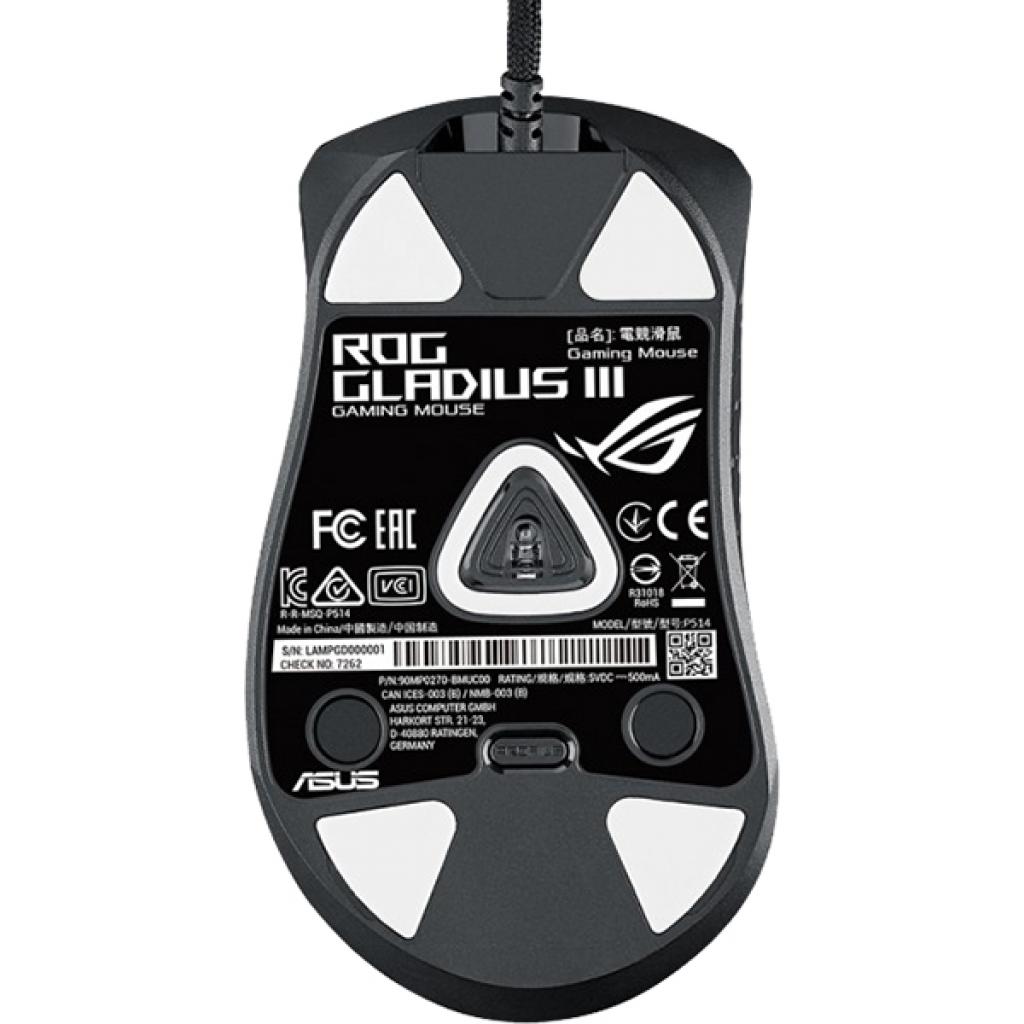 Мышка ASUS ROG Gladius III USB Black (90MP0270-BMUA00) изображение 6