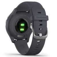 Смарт-годинник Garmin vivomove 3S, Silver, Granite Blue, Silicone (010-02238-20) зображення 5