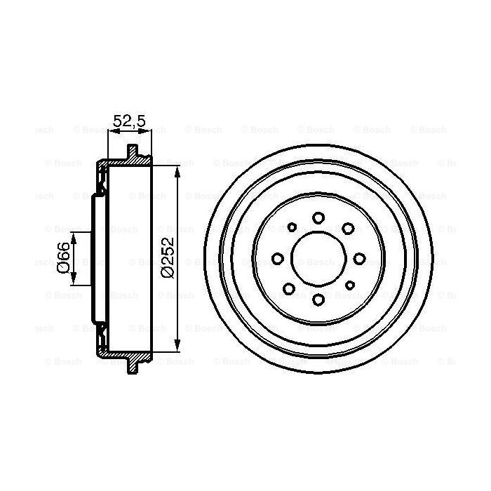 Гальмівний барабан Bosch 0 986 477 067