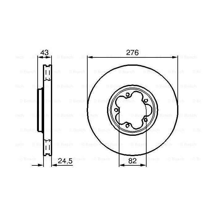Тормозной диск Bosch 0 986 478 299 изображение 5