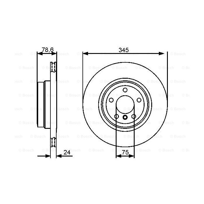 Гальмівний диск Bosch 0 986 479 443 зображення 5
