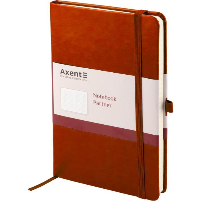 Блокнот Axent Partner Lux, 125х195, 96л, кл, коричневый (8202-19-A) изображение 2