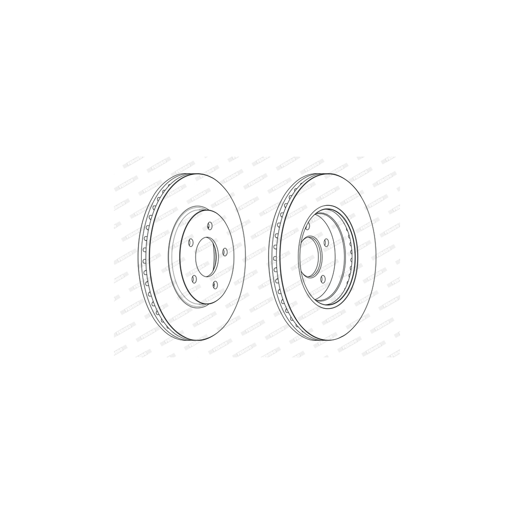 Тормозной диск FERODO DDF2357C