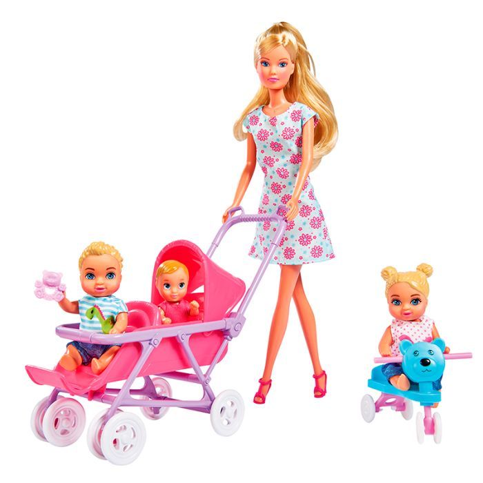 Кукла Simba Штеффи с детьми и аксессуарами (5736350)
