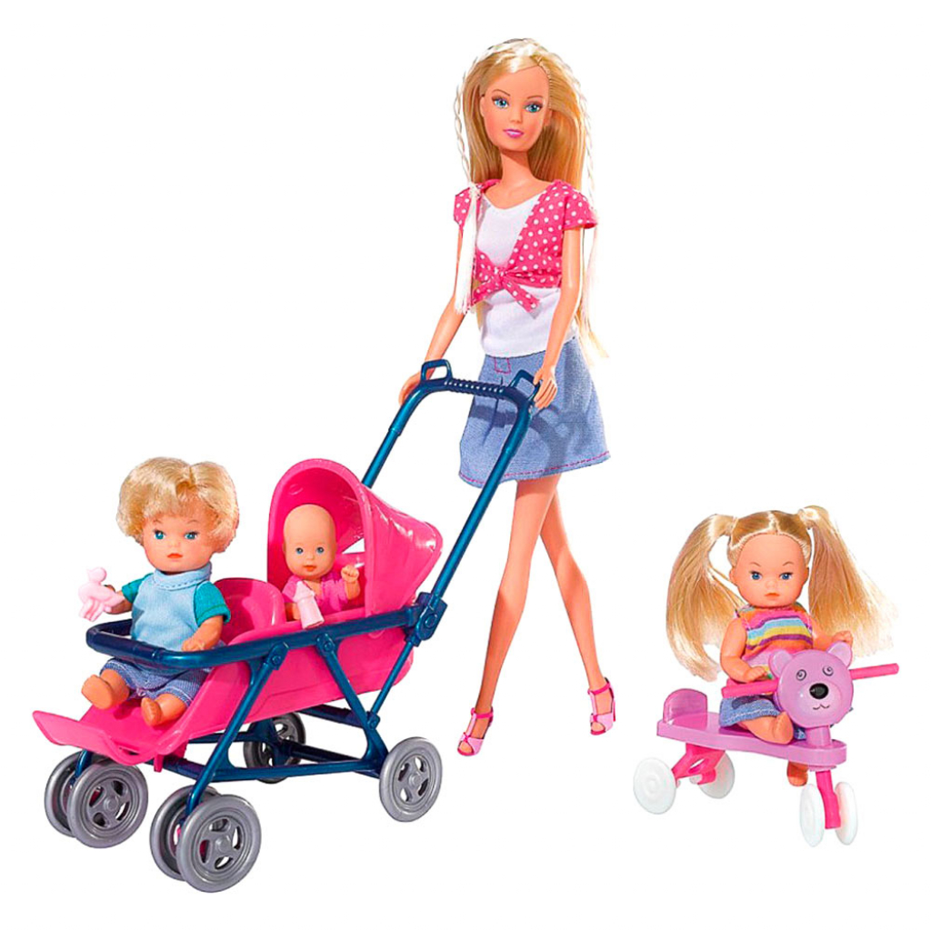 Лялька Simba Штеффі з дітьми та аксесуарами (5736350)