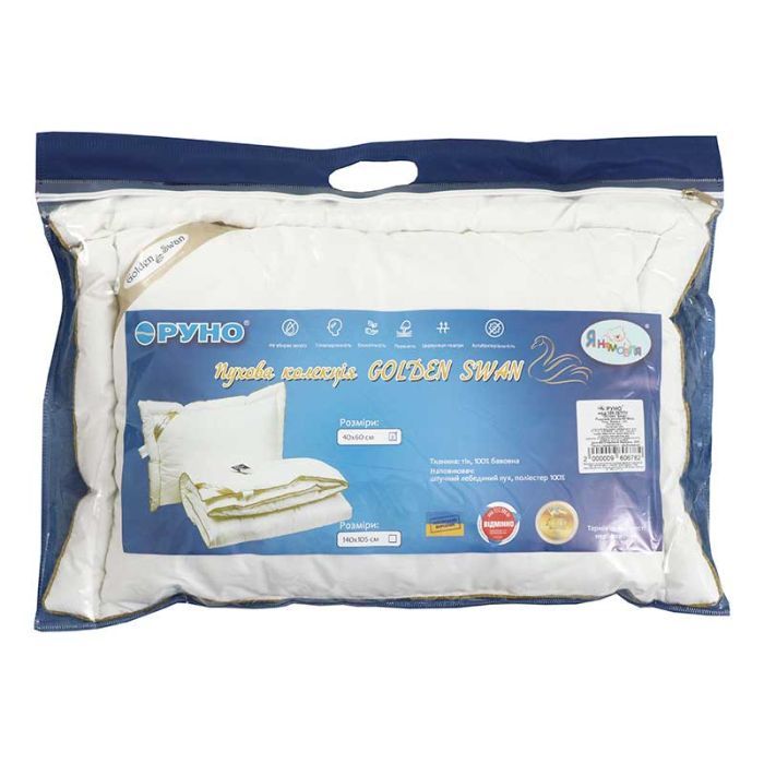 Подушка Руно из искусственного лебединого пуха GOLDEN SWAN 40х60 см (309.29ЛПУ GOLDEN SWAN) изображение 4