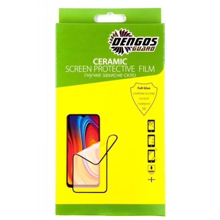Стекло защитное Dengos Ceramic Film для Samsung Galaxy A52 (black) (TGCF-03)