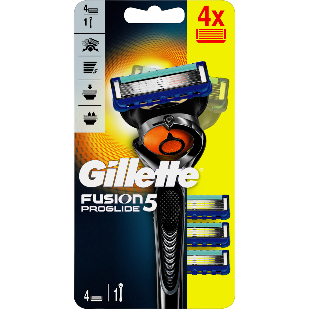 Бритва Gillette Fusion5 ProGlide Flexball с 4 сменными картриджами (7702018556298)