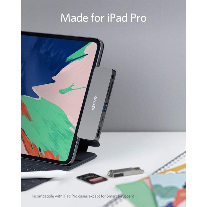 Концентратор Anker PowerExpand Direct 6-in-1 USB-C PD Media Hub (Gray) (A83620A1) изображение 3