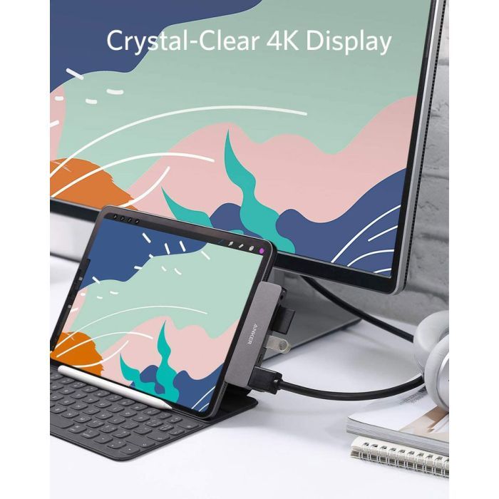 Концентратор Anker PowerExpand Direct 6-in-1 USB-C PD Media Hub (Gray) (A83620A1) изображение 4