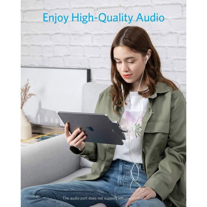 Концентратор Anker PowerExpand Direct 6-in-1 USB-C PD Media Hub (Gray) (A83620A1) изображение 5