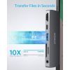 Концентратор Anker PowerExpand Direct 6-in-1 USB-C PD Media Hub (Gray) (A83620A1) изображение 7