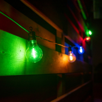 Photos - Fairy Lights YesFun Гірлянда YES! Fun ретро LED вулична 10 ламп, 6 м, IP44, багатобарвна, 8 м 