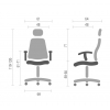 Офісне крісло Аклас Таун Tilt Сірий/Чорний (10035857) зображення 5