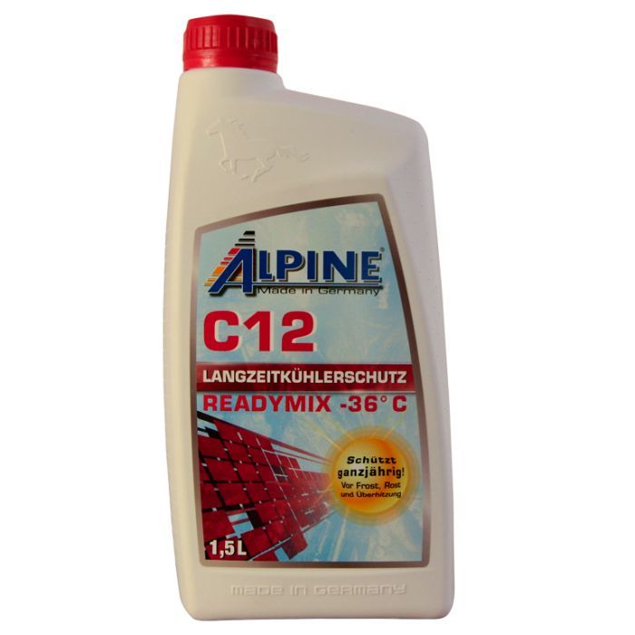 Антифриз Alpine C12 Langzeitkuhlerfrostschutz ready-mix -36C чер, 1,5л (1,7к (RM 1185-15)