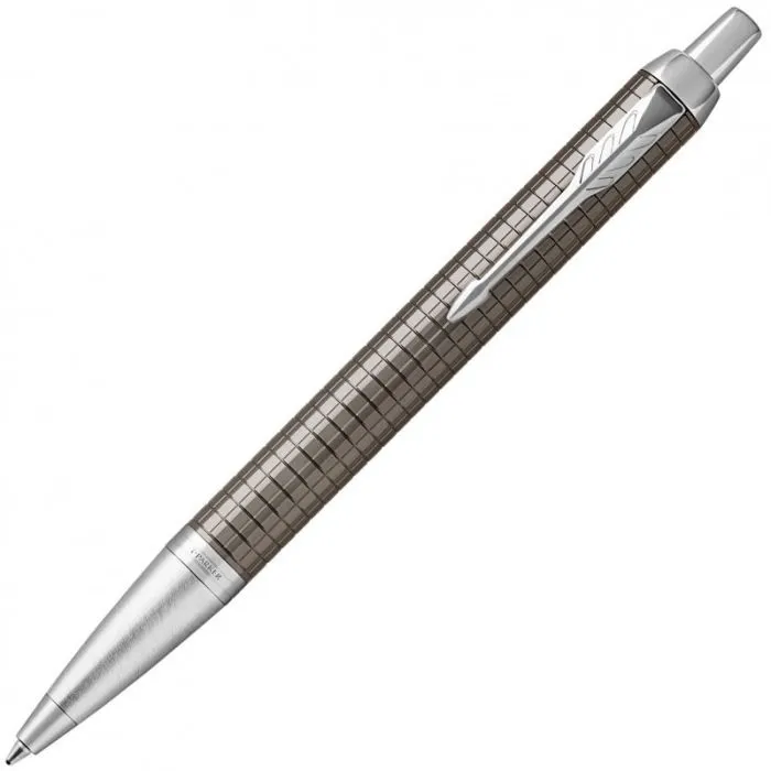 Ручка кулькова Parker IM 17 Premium Dark Espresso Chiselled CT BP (24 332) зображення 2