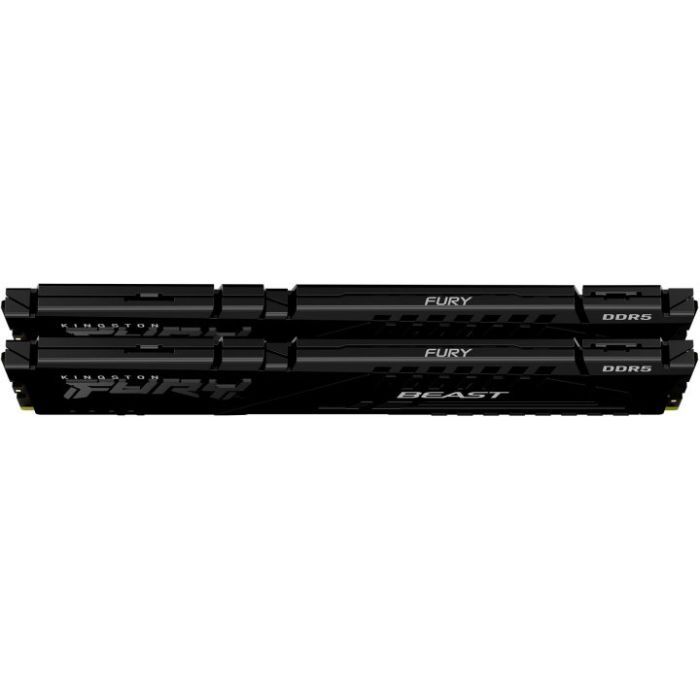 Модуль памяти для компьютера DDR5 32GB (2x16GB) 5200 MHz Beast Black Kingston Fury (ex.HyperX) (KF552C40BBK2-32) изображение 3