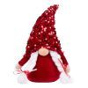 Новогодняя фигурка Novogod`ko Гном Девочка, красная пайетка, 29 см, LED (973921)