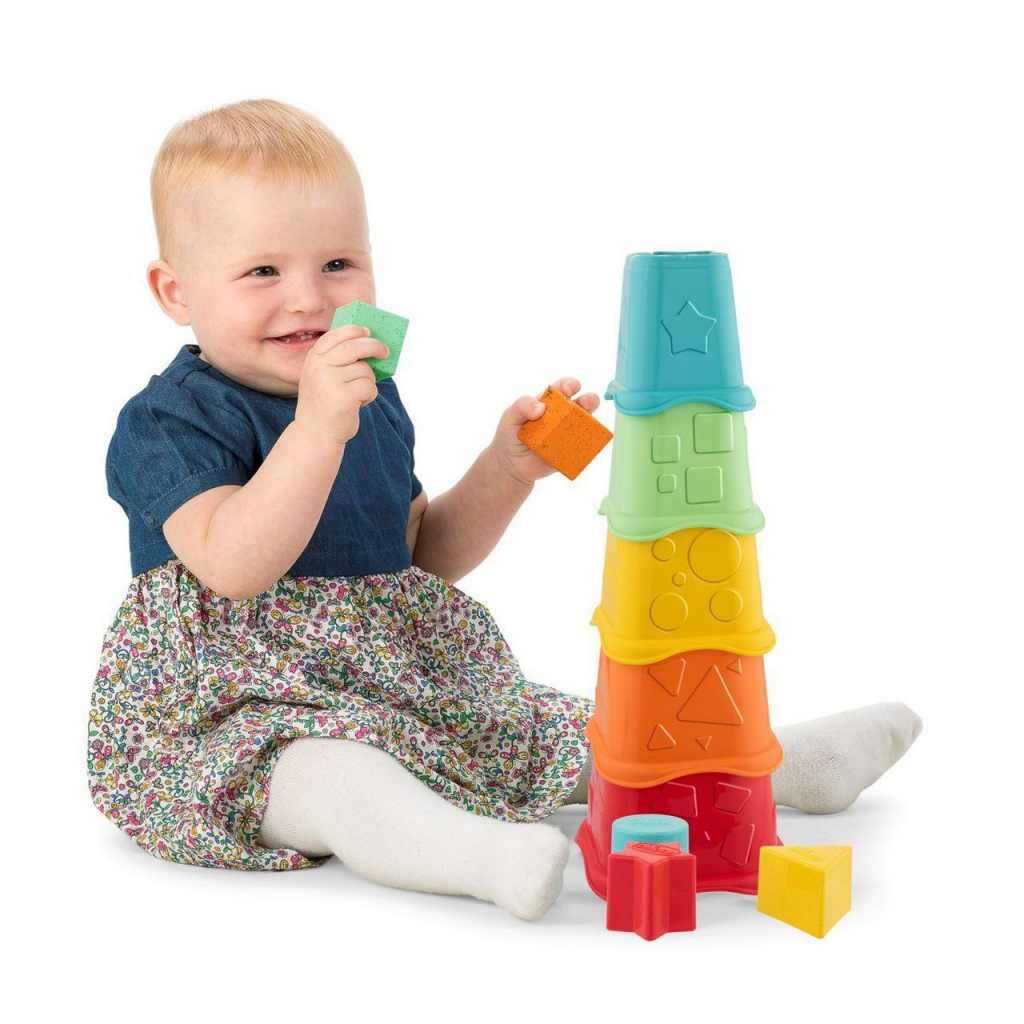 Развивающая игрушка Chicco 2 в 1 Eco+ Пирамидка – сортер (09373.10) изображение 9