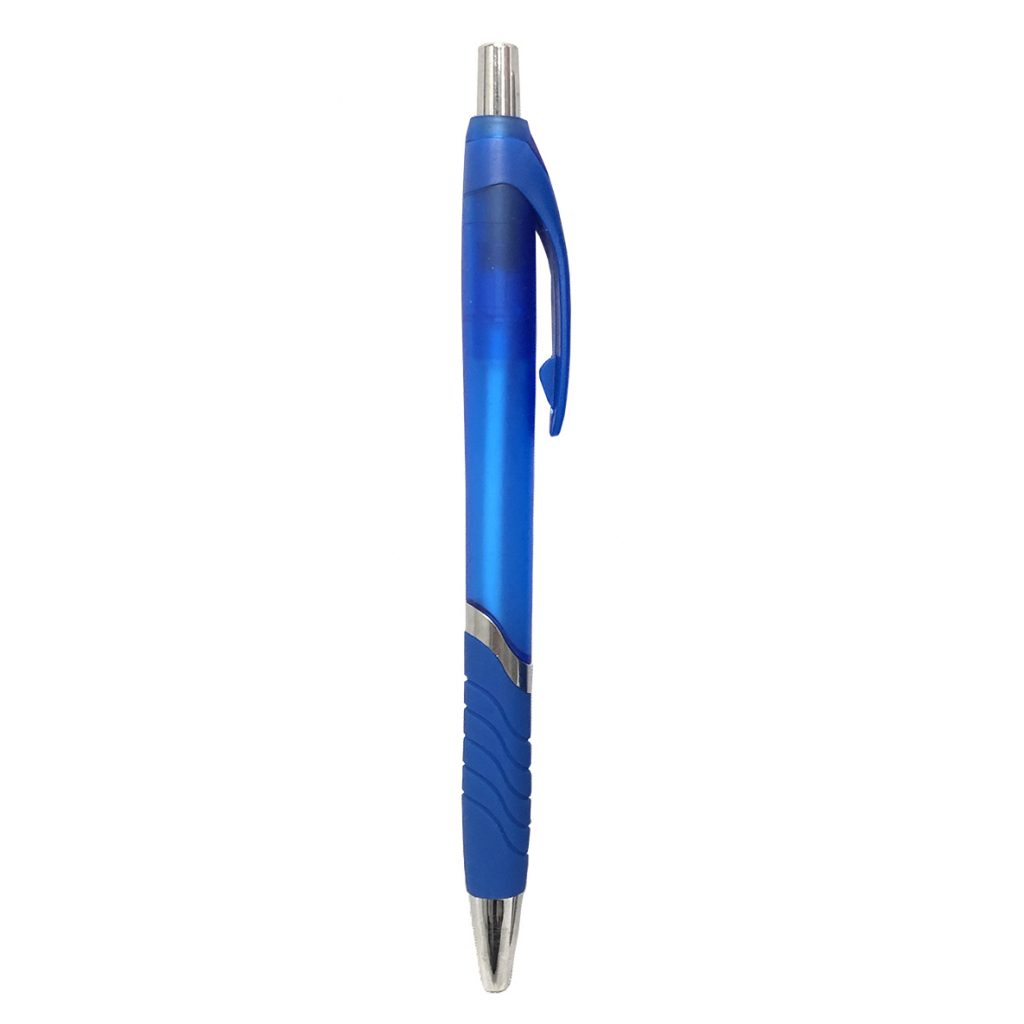 Ручка кулькова H-Tone автоматична 0,7 мм, з грипом, синя, уп. 12 шт (PEN-HT-JJ20163)
