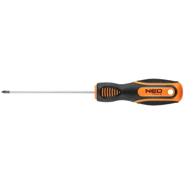 Отвертка Neo Tools крестовая, PZ0 x 100 мм, CrV (04-182)
