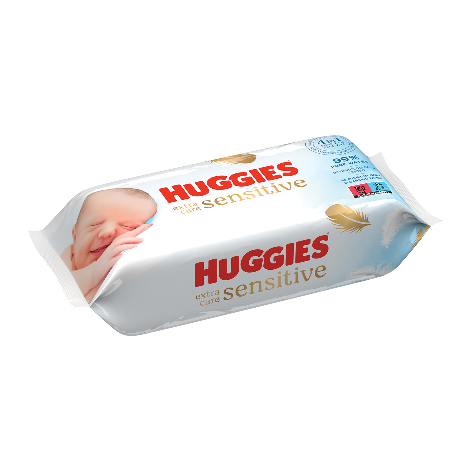Детские влажные салфетки Huggies Pure Extra Care 56шт (5029053568706) изображение 2