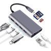 Концентратор Dynamode USB3.1 Type-C to HDMI, 3хUSB3.0, RJ45, USB Type-C Female, SD (Dock-USB-TypeC-HDMI-USB3.0-RJ45) зображення 4