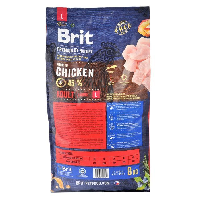 Сухой корм для собак Brit Premium Dog Adult L 15 кг (8595602526468) изображение 2