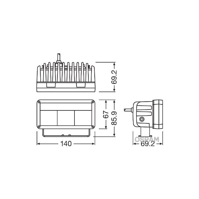 Фара головного світла Osram LEDDL102-WD зображення 4