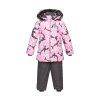 Комплект верхней одежды Huppa BELINDA 1 45090130 cветло-розовый с принтом/серый 80 (4741468977331)