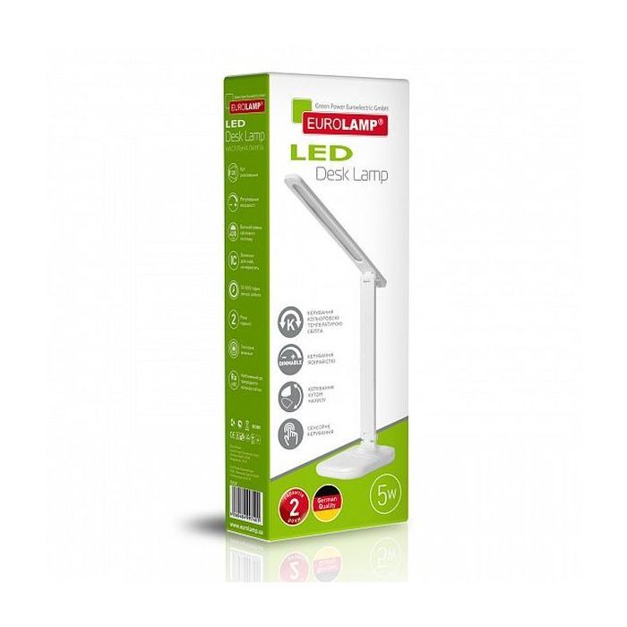 Настільна лампа Eurolamp 5W 3000-5000K (LED-TLG-1(white)) зображення 2