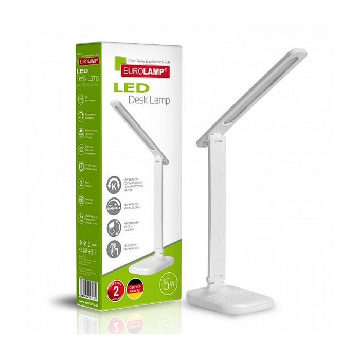 Настільна лампа Eurolamp 5W 3000-5000K (LED-TLG-1(white)) зображення 3