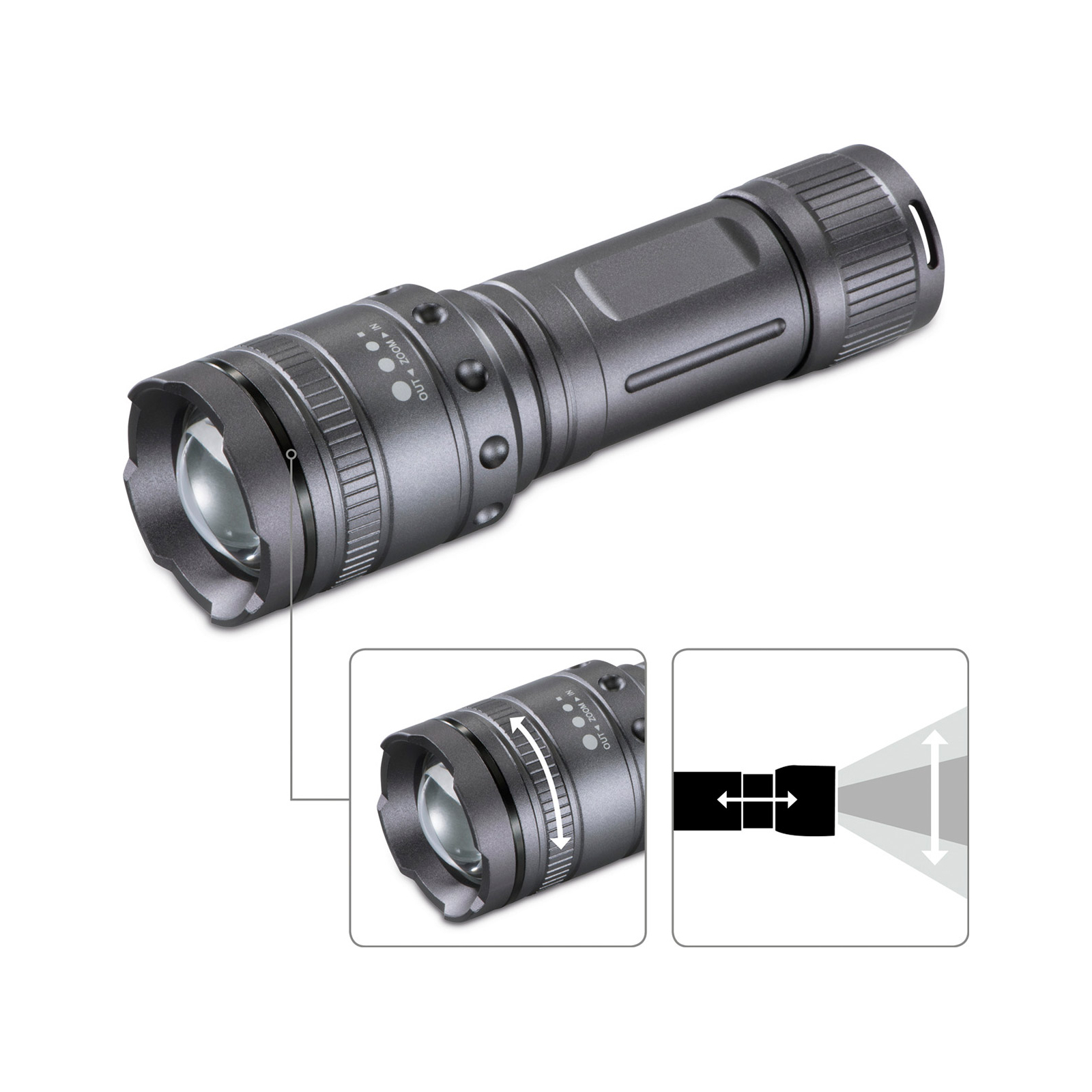Ліхтар Hama Ultra Pro LED Torch L1000 Black (00185801) зображення 2
