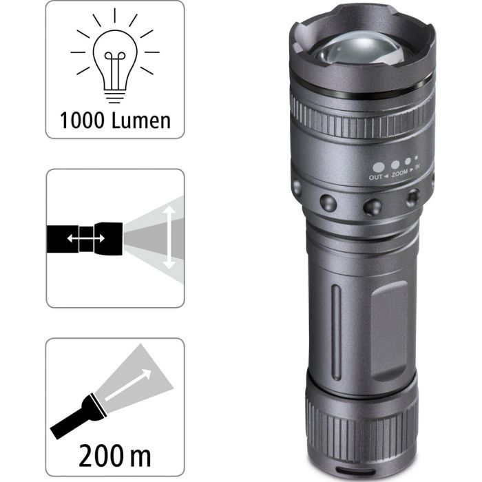 Фонарь Hama Ultra Pro LED Torch L1000 Black (00185801) изображение 3