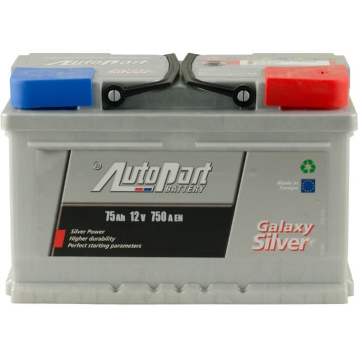 Аккумулятор автомобильный AutoPart 75 Ah/12V sb Galaxy Silver (ARL075-GAL0)