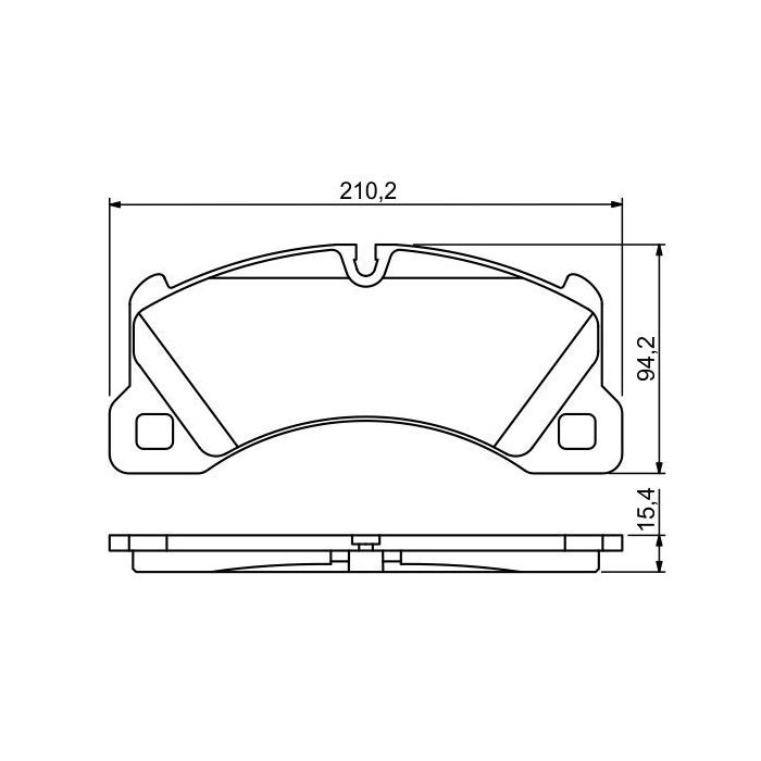 Гальмівні колодки Bosch 0 986 494 206 зображення 5