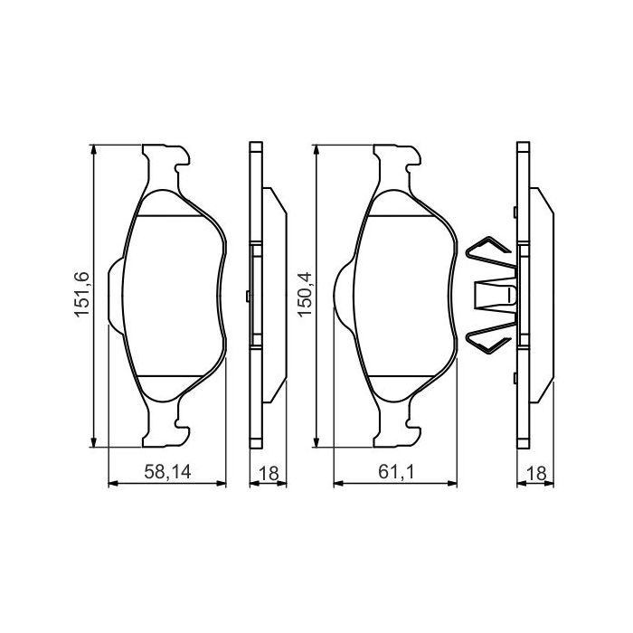 Гальмівні колодки Bosch 0 986 495 220 зображення 6