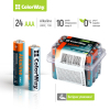 Батарейка ColorWay AAA LR03 Alkaline Power (щелочные) * 24шт plastic box (CW-BALR03-24PB) изображение 2