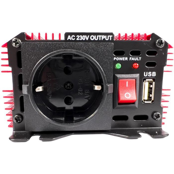 Автомобільний інвертор Bottari DC 12V - AC 230V 600W "POWER-600" (30200-IS) зображення 4