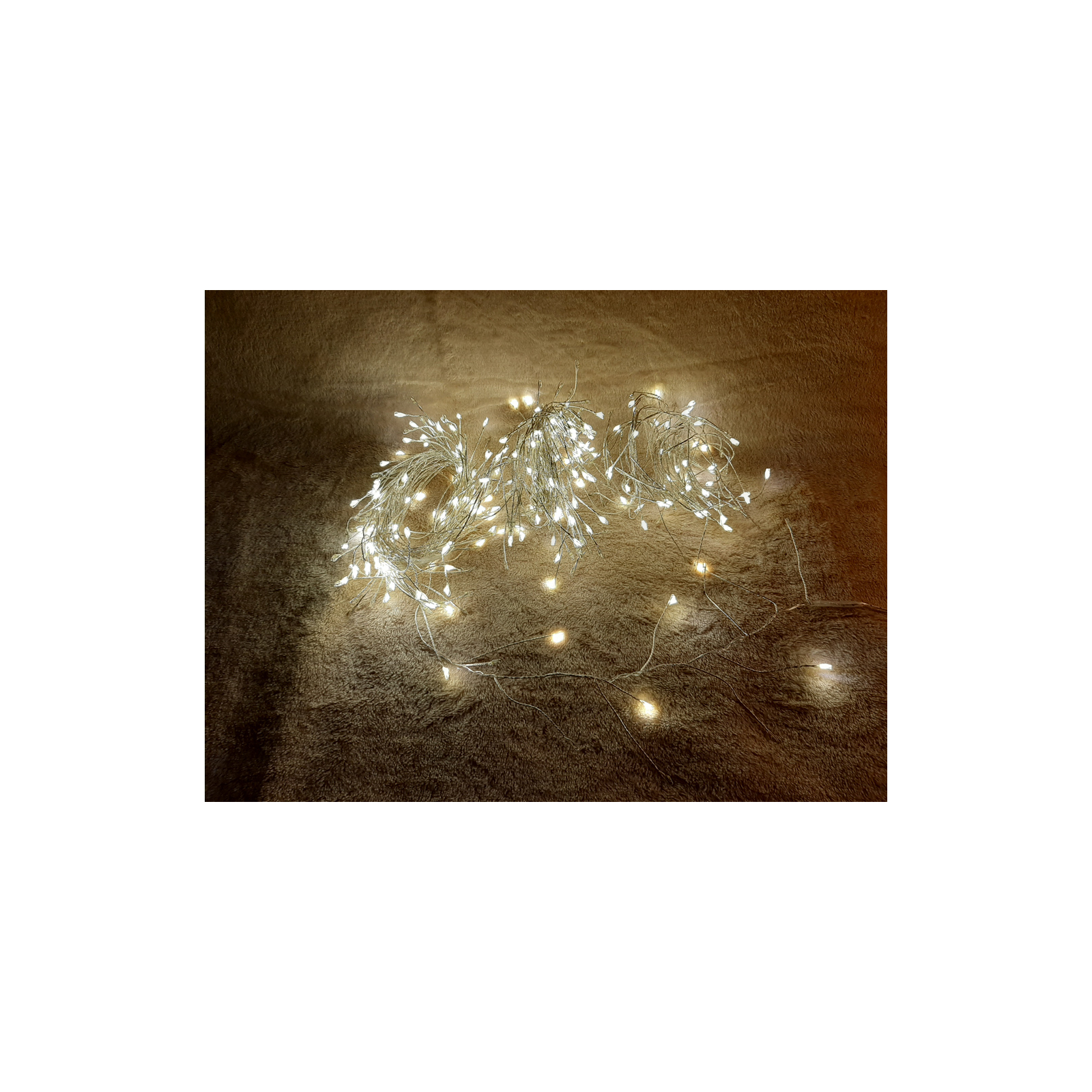 Гирлянда Luca Lighting кластер, серебряная струна, 20 м, теплый белый (8718861852684) изображение 2