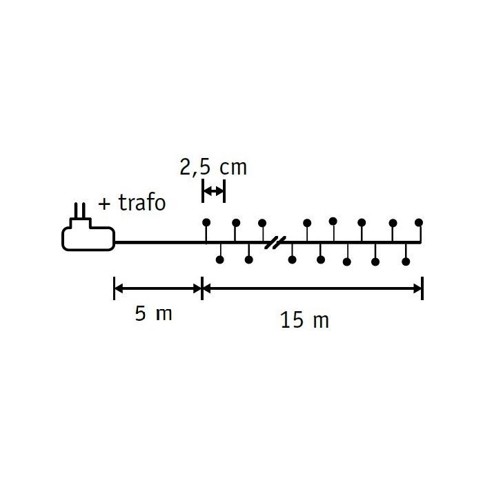 Гирлянда Luca Lighting кластер, серебряная струна, 20 м, теплый белый (8718861852684) изображение 5