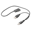 Перехідник USB 2.0 to Slimline SATA 13 pin Cablexpert (A-USATA-01) зображення 2