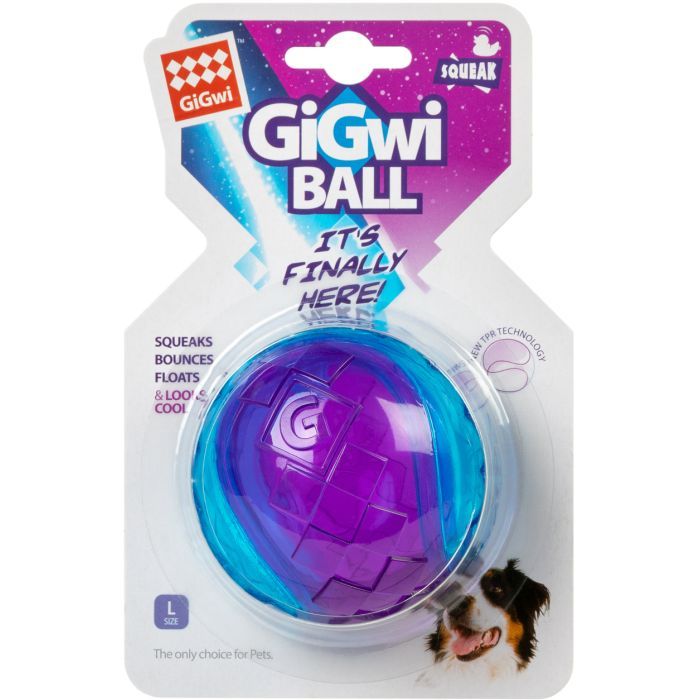 Игрушка для собак GiGwi Ball Мяч с пищалкой 8 см (2326) изображение 2