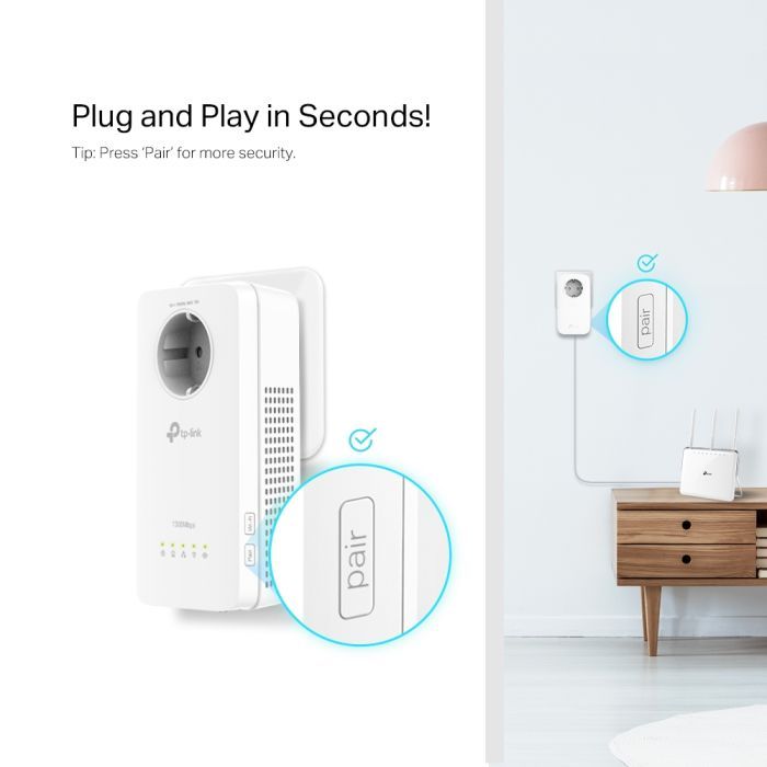 Адаптер Powerline TP-Link TL-WPA8631PKIT зображення 6